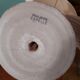 Philippe Capelle 70s white-antique dipped wooden lamp