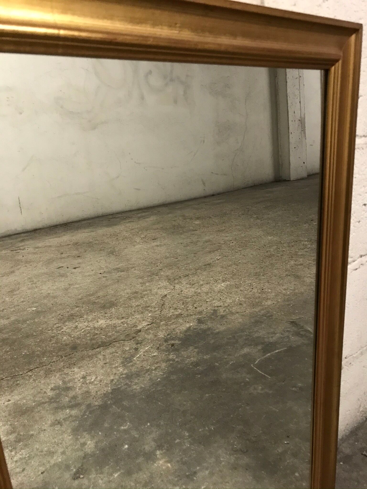 Gilded wood mirror