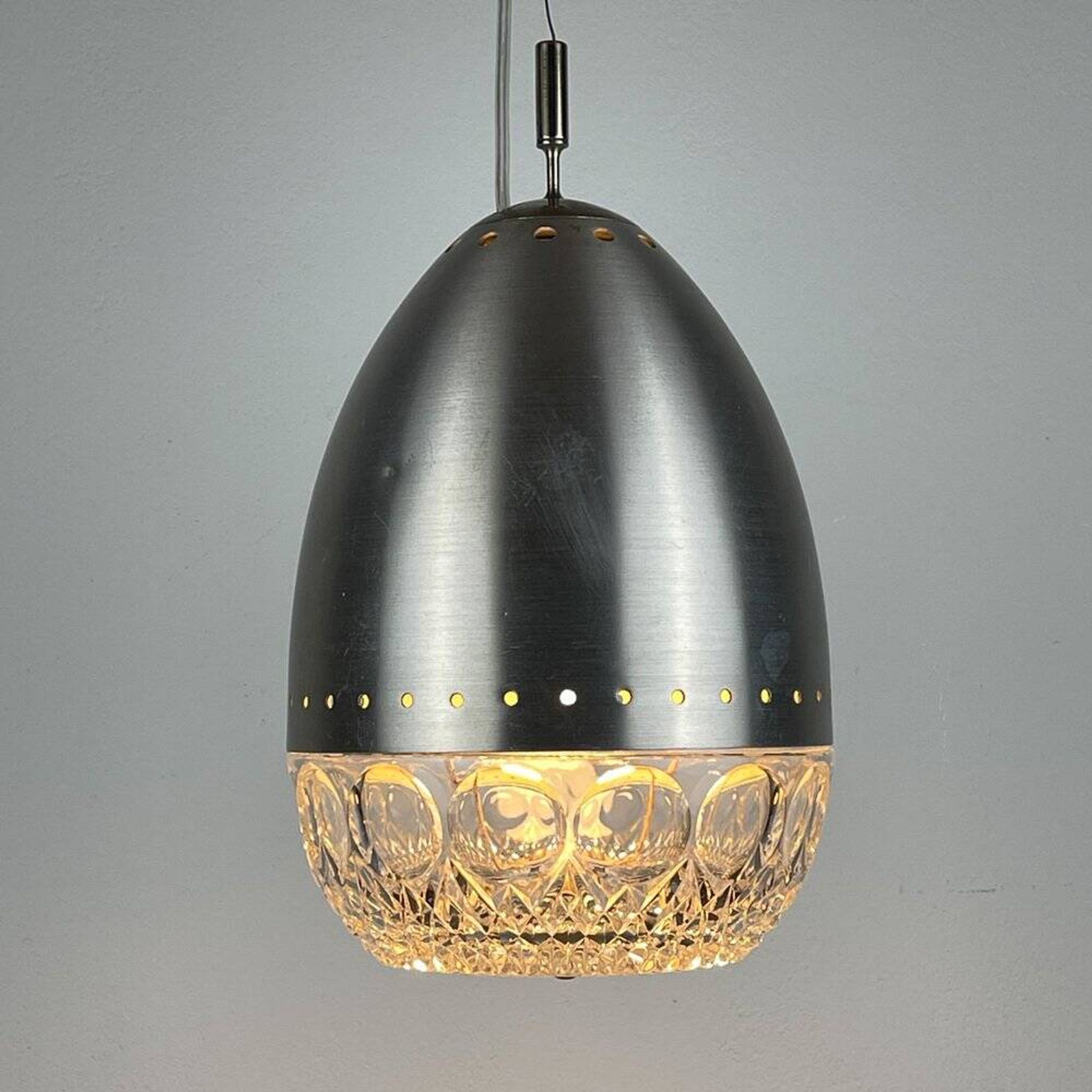 Modern Italian glass pendant from the mid-century, 1960s.