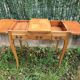 Louis XV style dressing table in veneer wood and marquetry