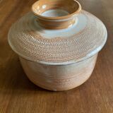 Pot with lid in stoneware vallauris
