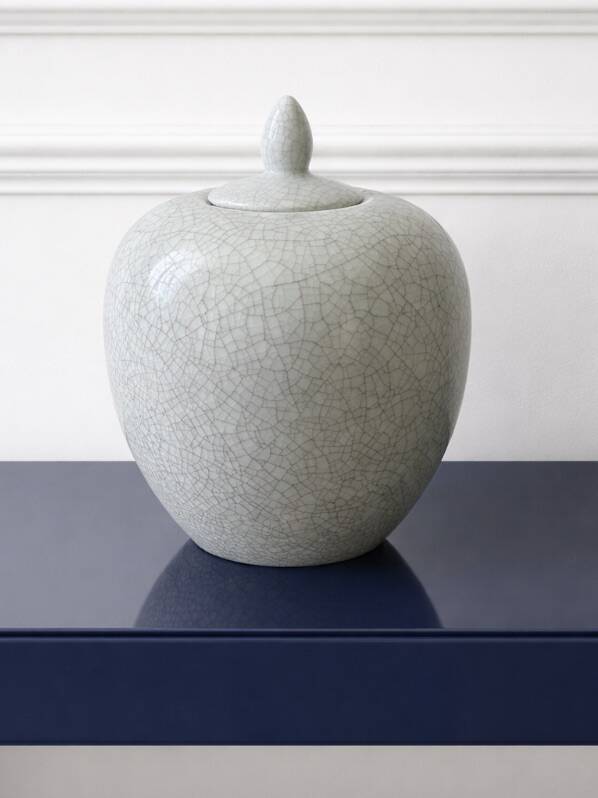 XL ceramic pot with crackle effect