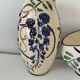 Poët-Laval Trio “Wisteria” – 2 vases no. 721 & boat planter no. 729