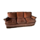 Vintage terrcota velvet 3-seater sofa from the 60s/70s