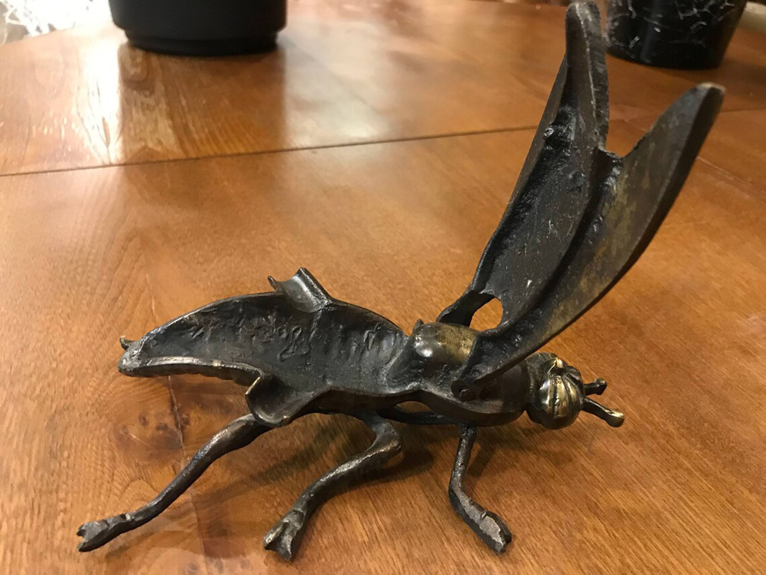 Vintage Ashtray Fly Design with Lid