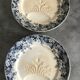 Set of 8 old asparagus plates model récamier sarreguemines & digoin