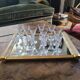 12 antique cut glass glasses – classic style – 50s/60s