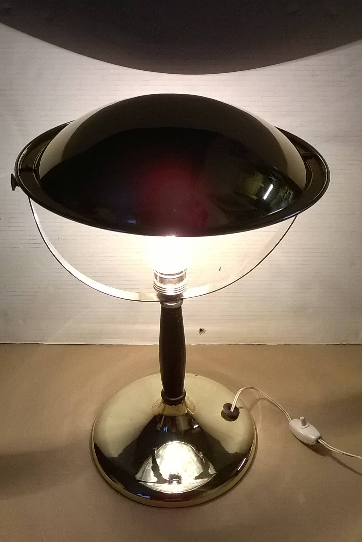 Gardoncini Table Lamp in Brass from Zerowatt, 1940s.