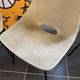 A barrel chair by Pierre Guariche, Steiner, vintage beige fabric, 1950.