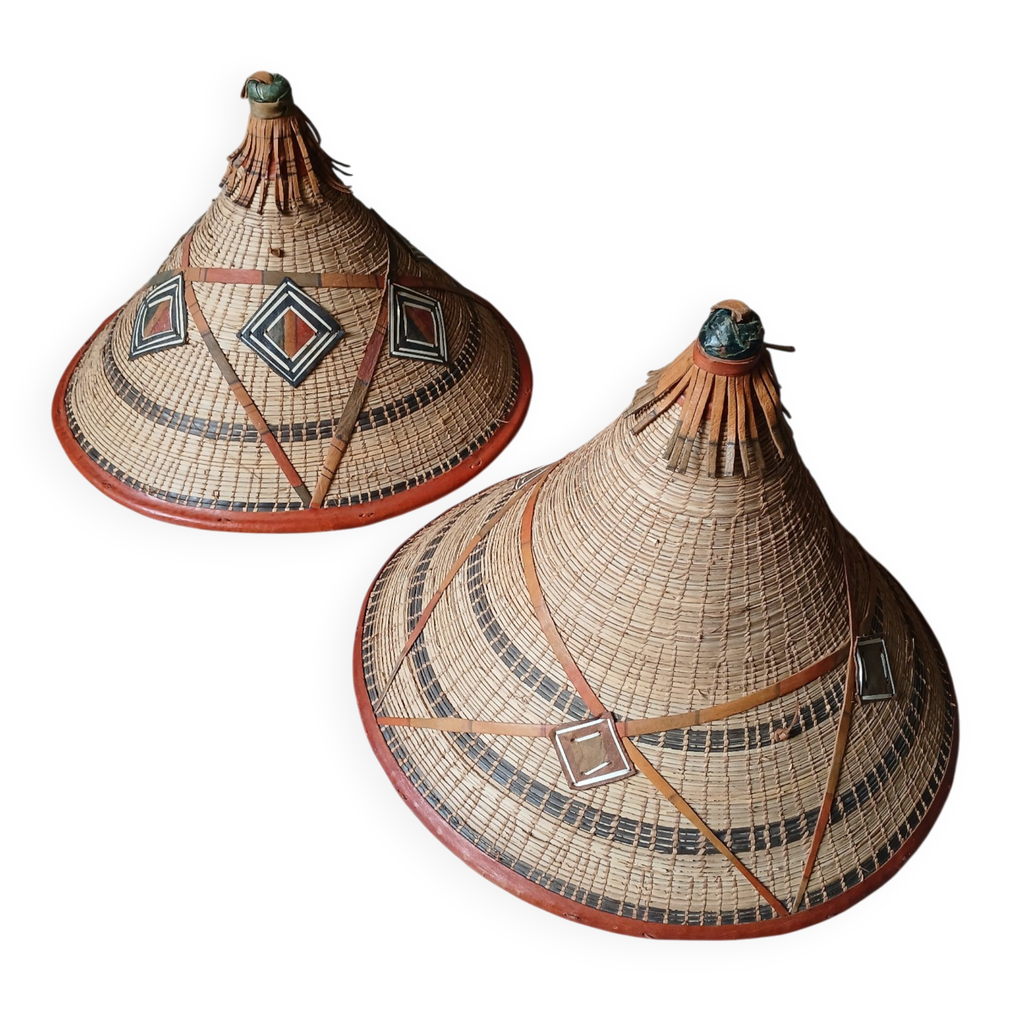 2 ancient African hats