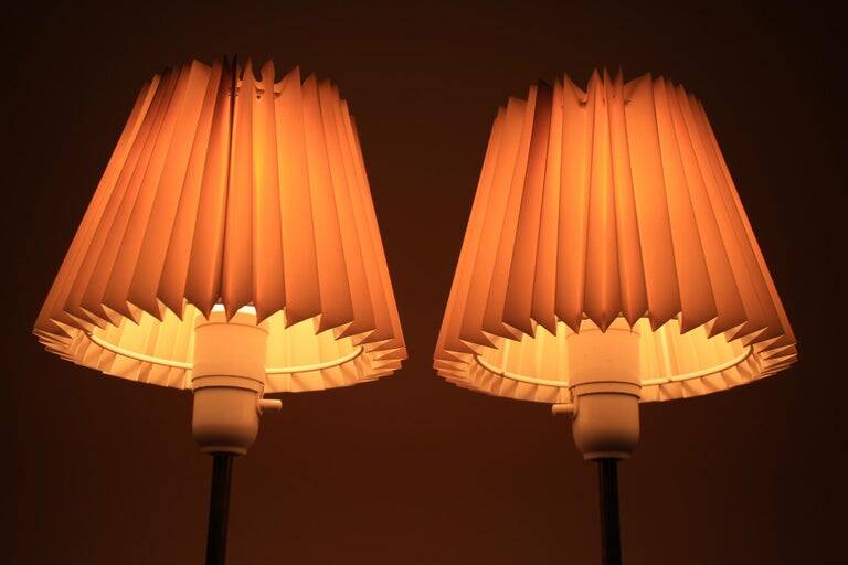 Pair of Midcentury Table /Desk Lamps Falkenbergs Belysnings, Sweden, 1970s