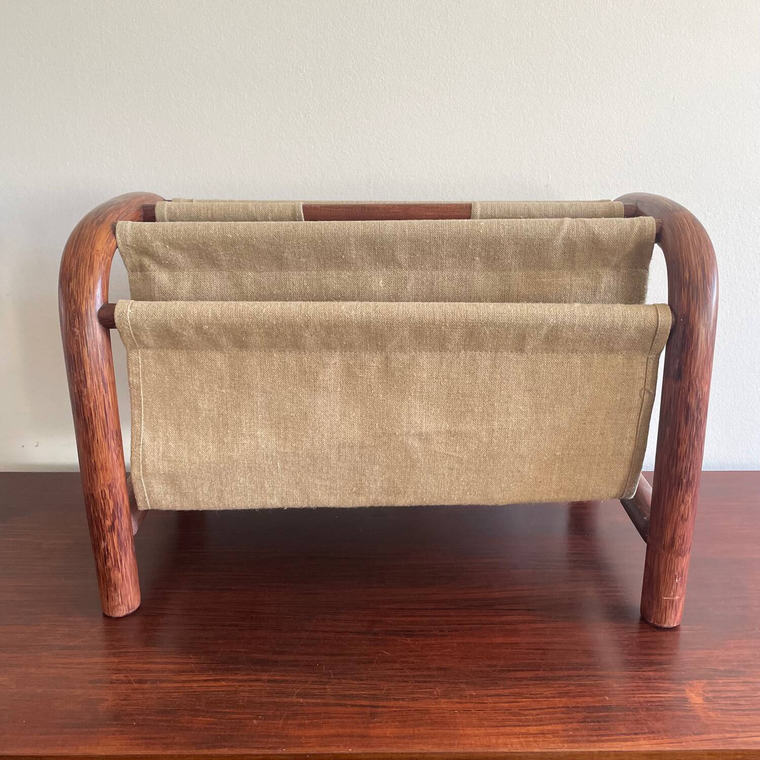 Vintage Wooden Newspaper Stand