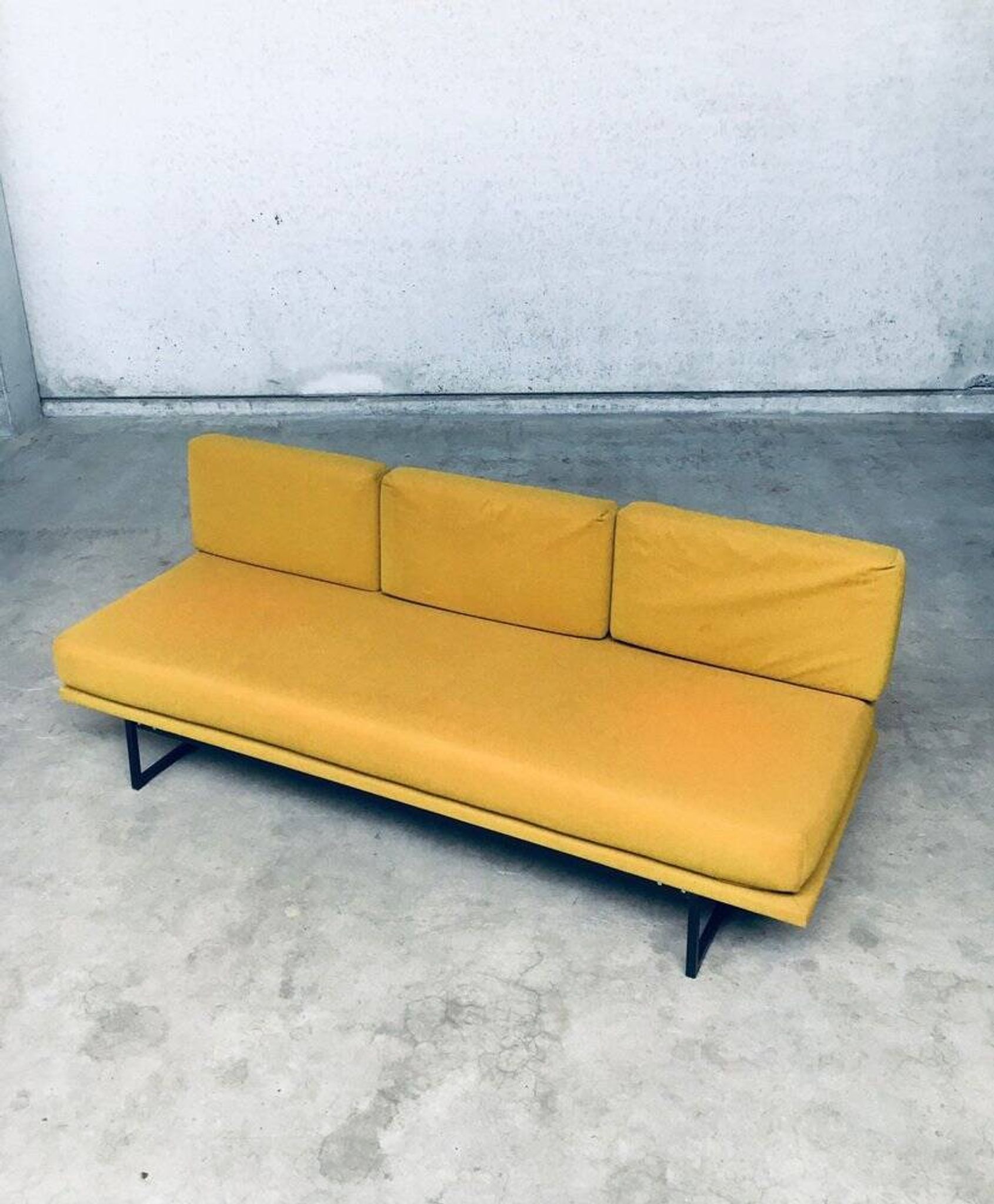 Mid-Century Dutch 3 Seat Sofa Daybed, 1960s