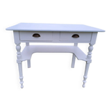 Coiffeuse, console en bois peint