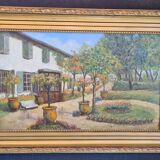 Tableau Villa Provençale daté 1934