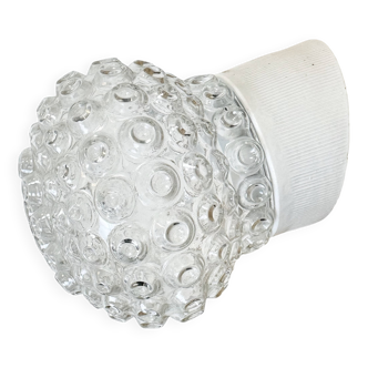Vintage White Porcelain Wall Light, 1970s