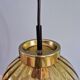 Set of 3 amber glass pendant lights, RAAK Amsterdam, 1970