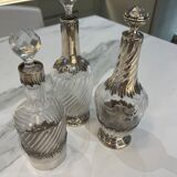Crystal and silverware bottles
