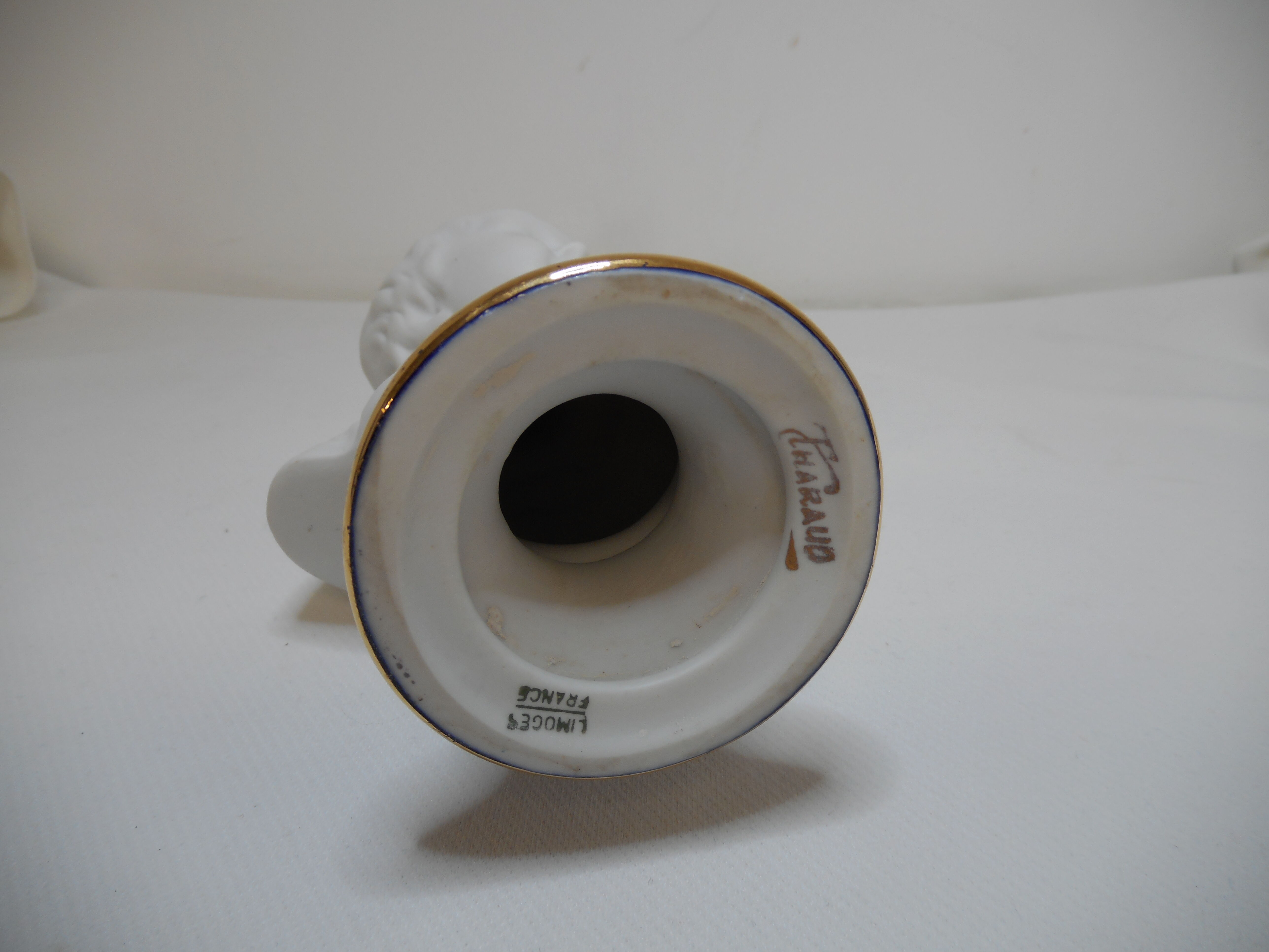 Biscuit and Limoges porcelain bust