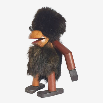 Danish Troll figure in teak 60s.