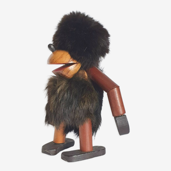 Figurine danoise Troll en teck années 60