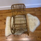 Rattan child rocking chair