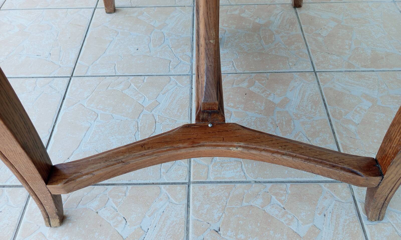 Vintage style Art Nouveau oak table