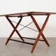 Folding teak table, Italian design, 1970s, made in Italy