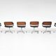 Eugen Schmidt set of six dining or conference chairs in teak Germany 1965