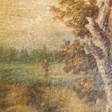 Landscape with tall trees - Oil - Barbizon