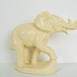 Art deco Ceramic Sculpture Elephant,Czechoslovakia,1930