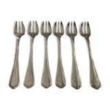 6 oyster forks. Christofle . Spatours