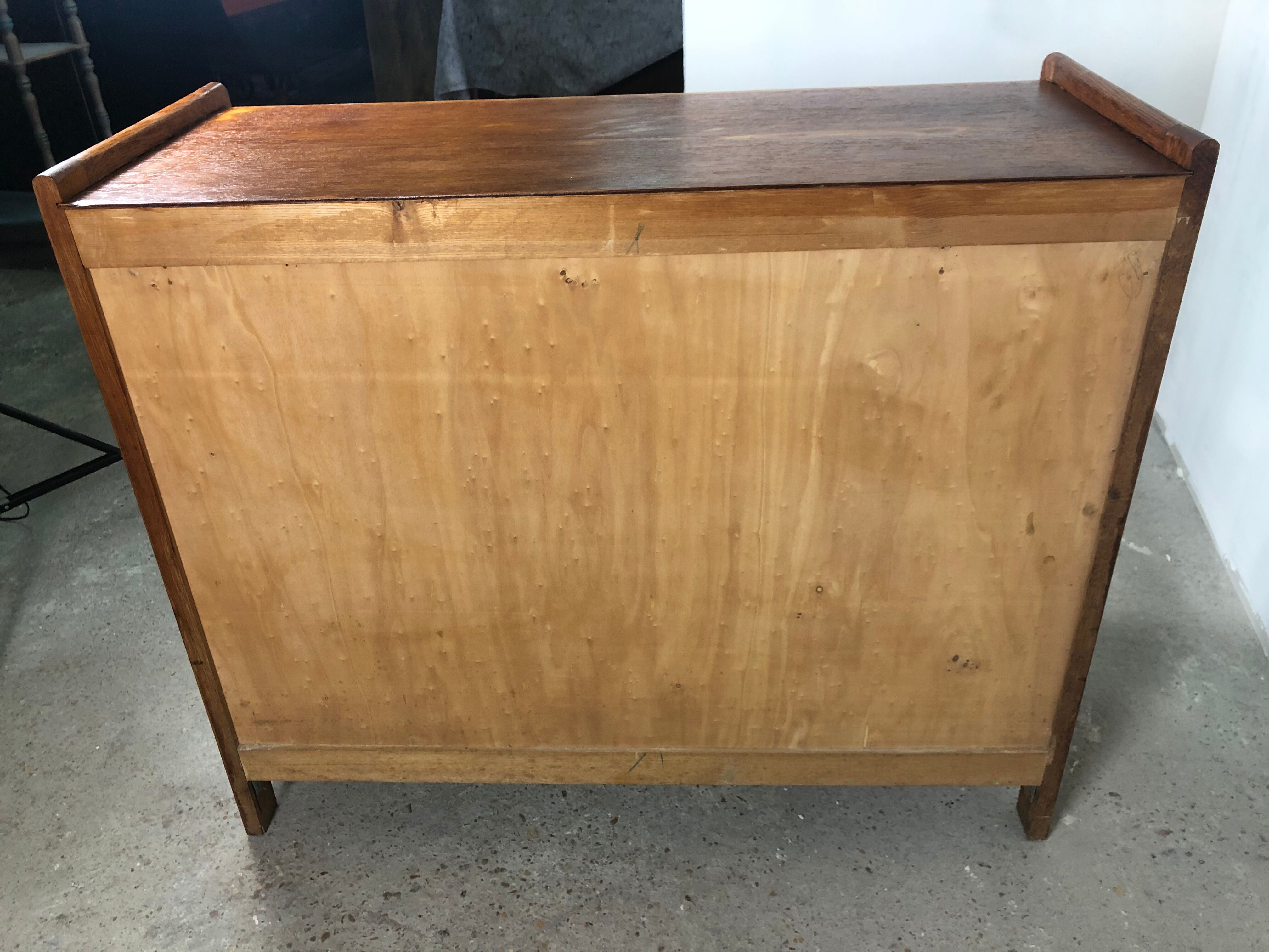 Commode scandinave vintage en teck et placage