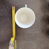 Set of polka dot porcelain cups and plates