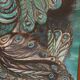 Original X Large European Oil On Canvas – “Peacocks” By Covey/Givell – Dated 1974 – Vintage & Framed