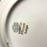 6 Limoges porcelain soup plates signed P. Dessagne in very good condition