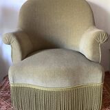 Velvet toad armchair like new