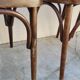 Set of 4 vintage Baumann style bistro restaurant chairs 1950s