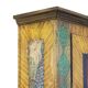 Rustic Farmhouse Folk Art Painted Bridal Cabinet