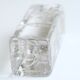 Czechoslovak bohemian crystal candle holder, 60s