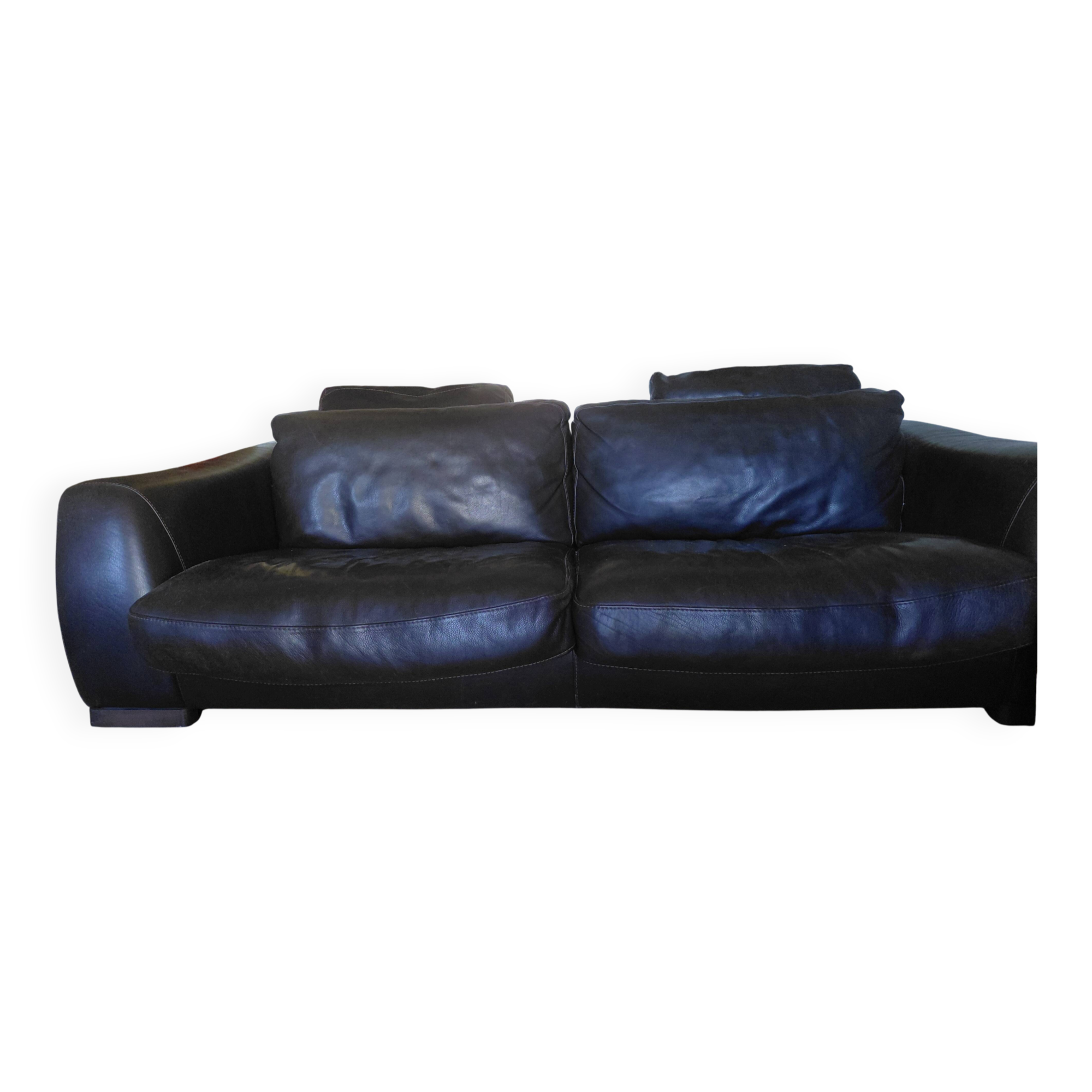 Incanto Sofa Brown Model Three-Seater Sofa with Cushions