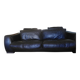 Incanto Sofa Brown Model Three-Seater Sofa with Cushions