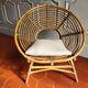 Large rattan armchair from the 70s