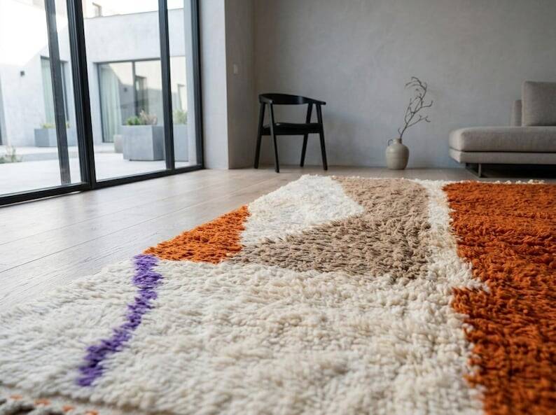 Handmade mini rug 100cm x 200cm