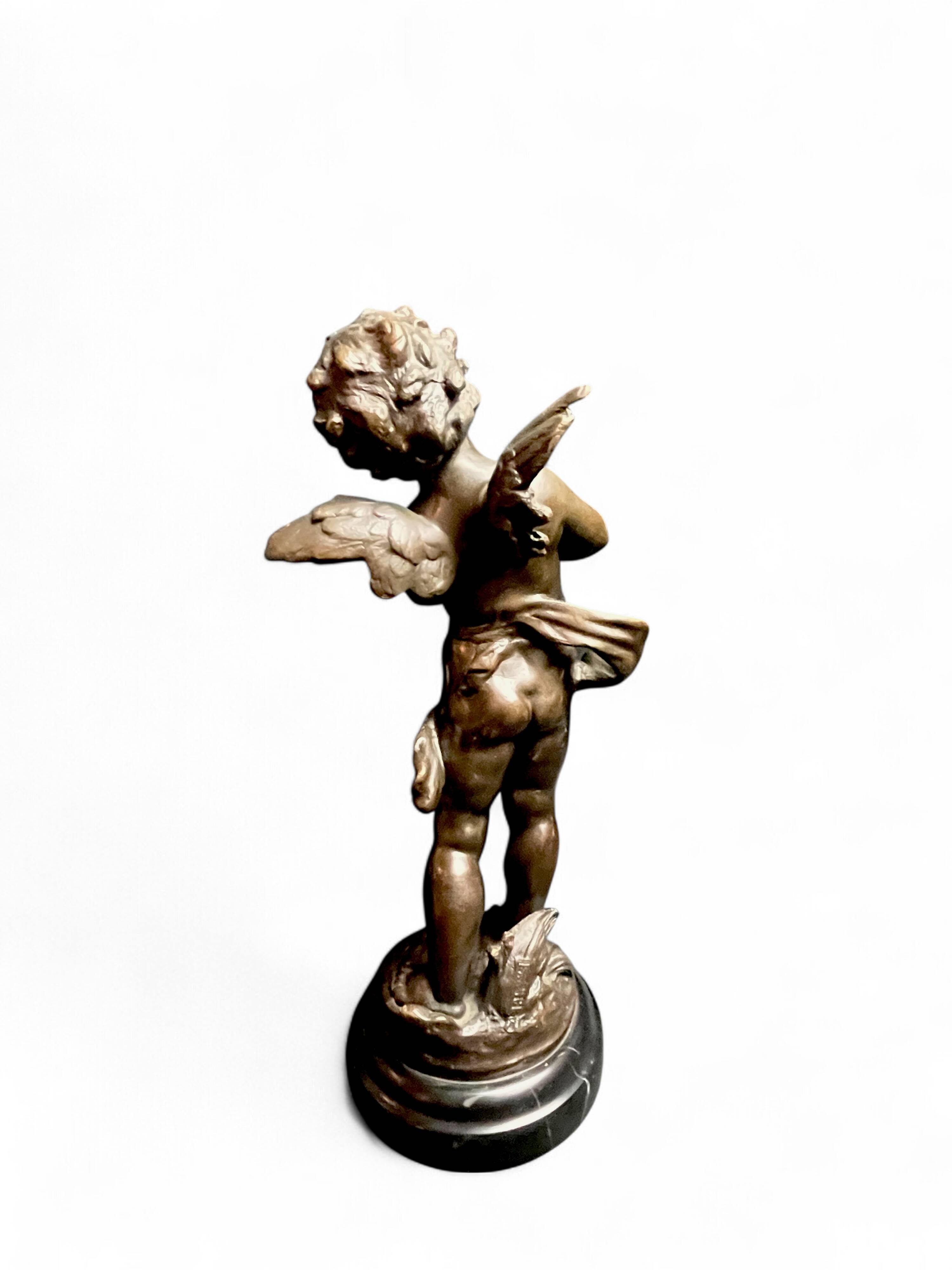 Moreau (after), bronze the angel with cymbals signed 20th century