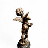 Moreau (after), bronze the angel with cymbals signed 20th century