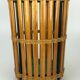 60s 70s umbrella stand umbrella holder wood metal Mid Century Design 60s