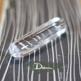 vintage knife holder X 12, Daum Cristal France knife rest, vintage signed cutlery holder