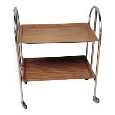 Table roulante et pliable années 70