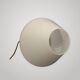 Mushroom Table Lamp Murano Glass White Spiral Modern Design 1970